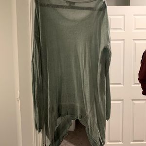 Long sleeve tunic beachy top sweater